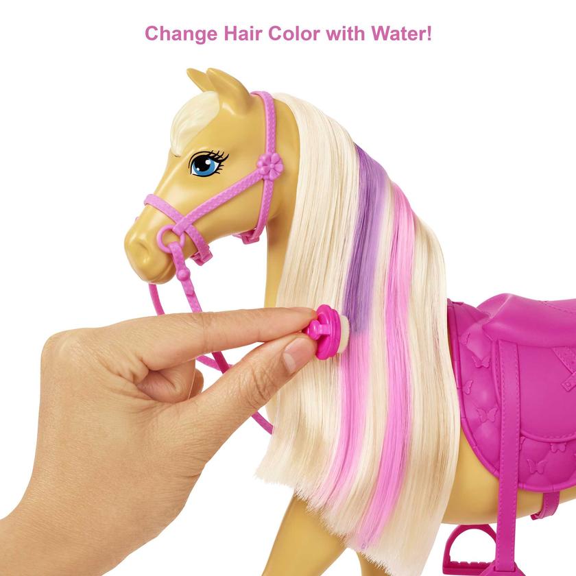 Barbie Groom 'n Care Horses Playset With Barbie Doll (Blonde 11.5-In) Best Seller