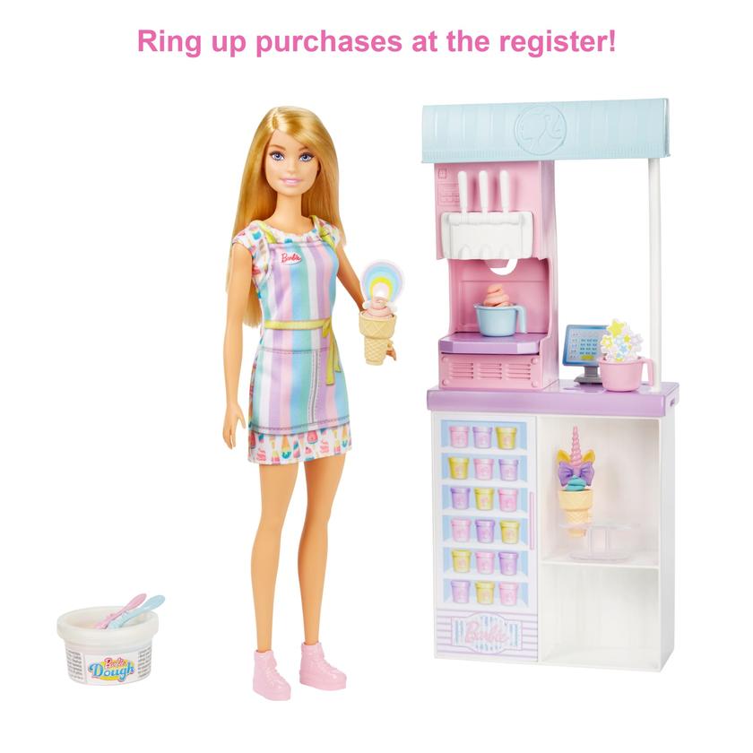 Barbie Ice Cream Shop Playset With 12 in Blonde Doll, Ice Cream Shop, Ice Cream Making Feature & Realistic Play Pieces Best Buy