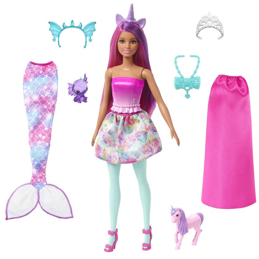 Barbie®-Il Était Une Fois-Coffret Poupée Barbie Sirène et Princesse New Arrival