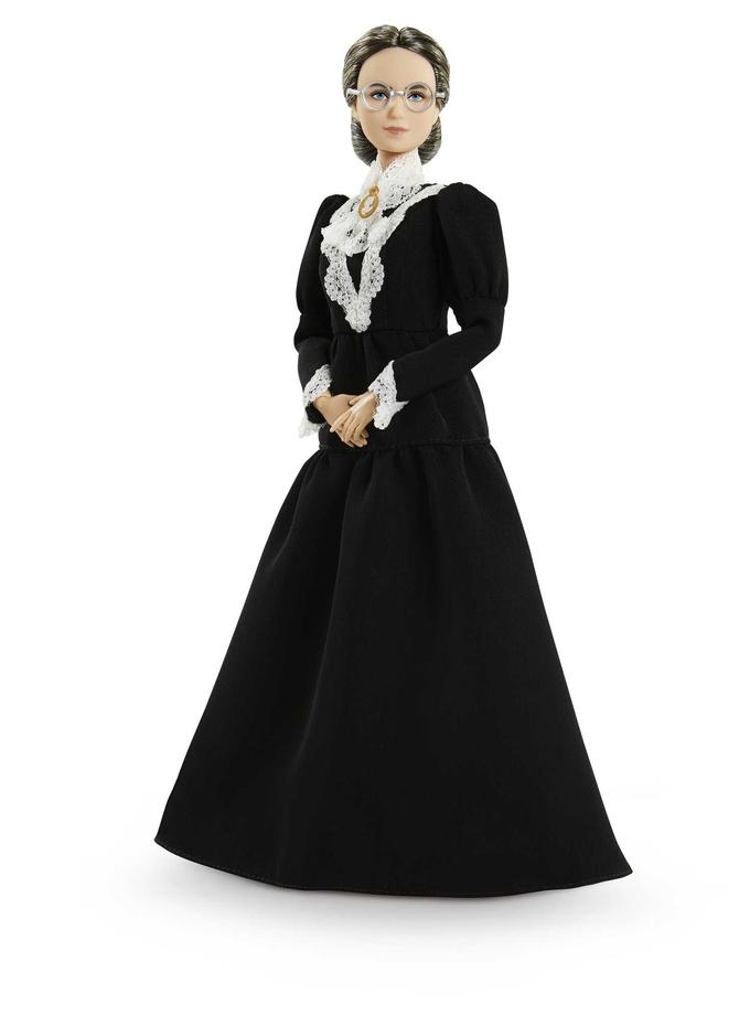 Barbie inspiring Women Susan B. Anthony Collectible Doll, 12-inch in Black Dress Best Buy