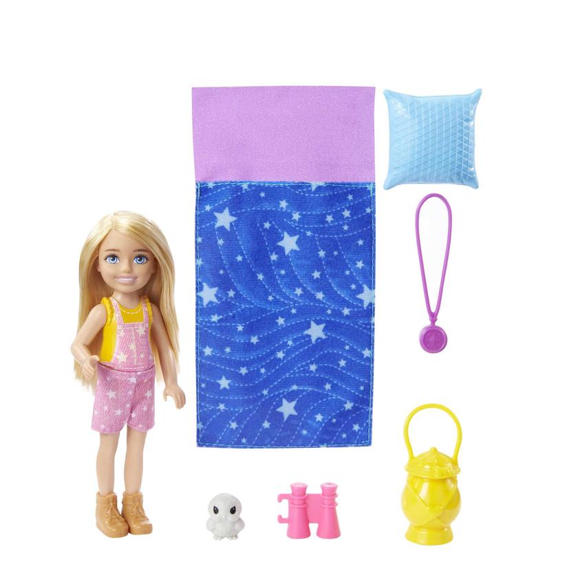 Barbie It Takes Two Chelsea Camping Doll With Pet Owl & Accessories, 3 To 7 Year Olds New Arrival