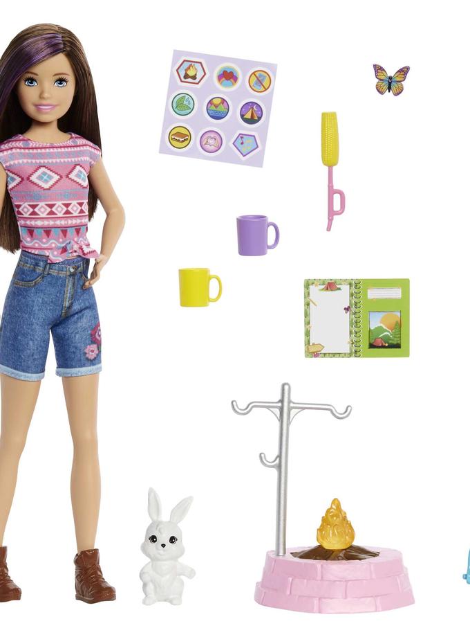 Barbie It Takes Two Skipper Camping Doll With Pet Bunny & Accessories, 3 To 7 Year Olds High Quality