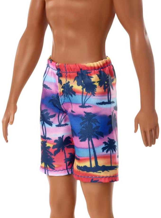 Barbie Ken Beach Doll Wearing Tropical Print Swimsuit Free shipping