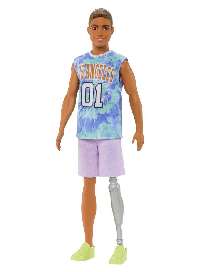 Barbie Ken Fashionistas Doll #212 With Jersey And Prosthetic Leg New Arrival