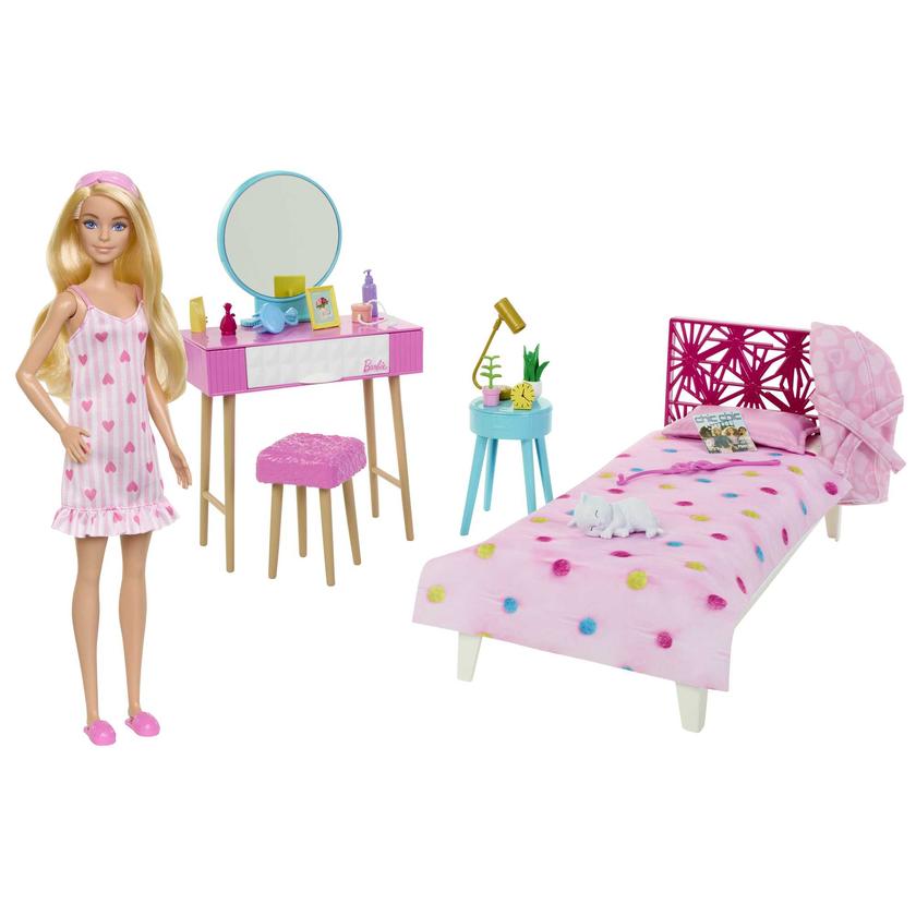 Barbie La Chambre de Barbie Coffret Poupée, Meubles et Accessoires For Sale