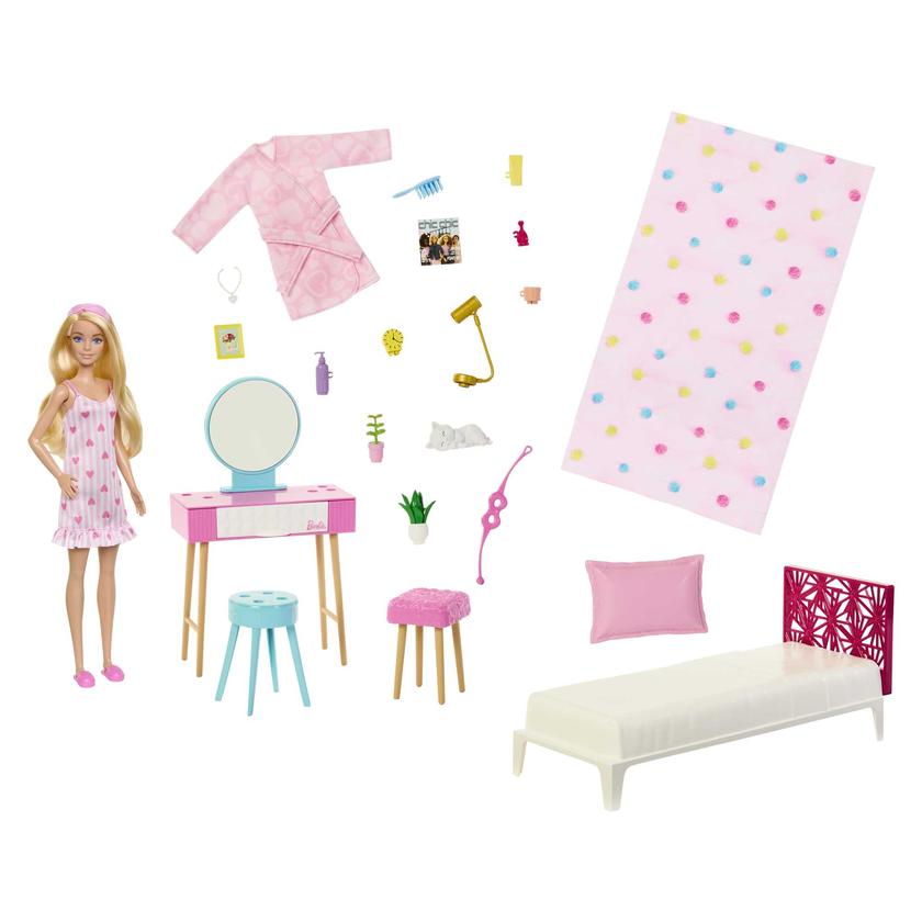 Barbie La Chambre de Barbie Coffret Poupée, Meubles et Accessoires For Sale