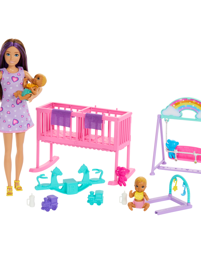 Barbie-La Chambre des Jumeaux-Coffret Skipper, Bébés et Accessoires Same Day Delivery