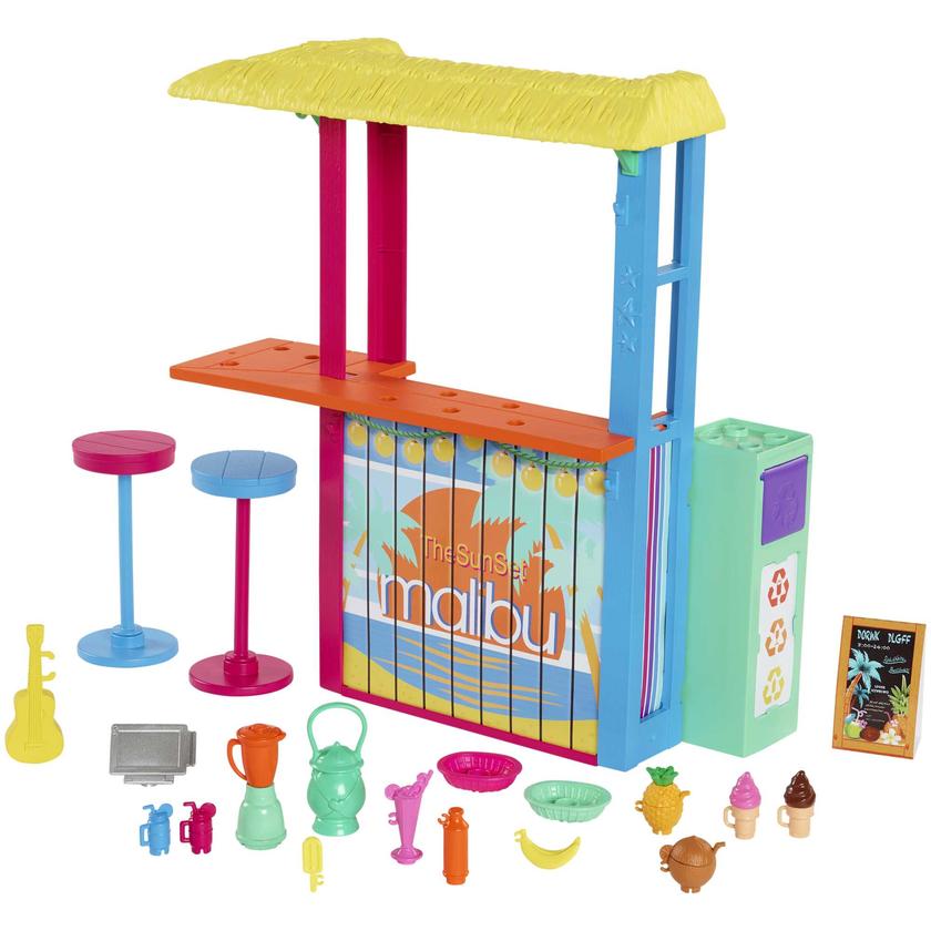 Barbie Loves The Ocean Beach Shack Playset, Made From Recycled Plastics Free shipping