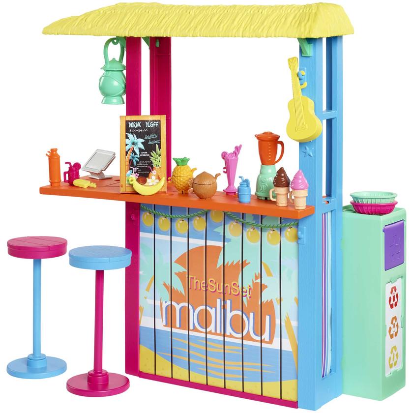 Barbie Loves The Ocean Beach Shack Playset, Made From Recycled Plastics Free shipping