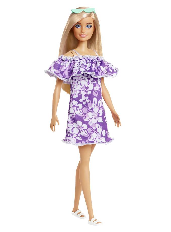 Barbie Loves the Ocean Doll, Blonde with Purple Floral Print For Sale