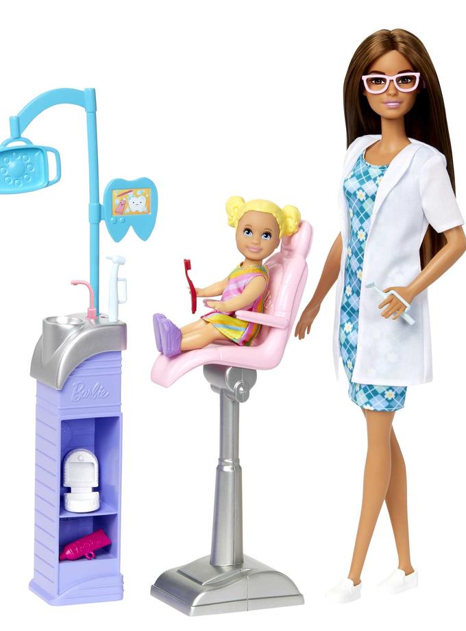 Barbie®-Métiers-Coffret Poupée Barbie® dentiste et Accessoires Best Seller