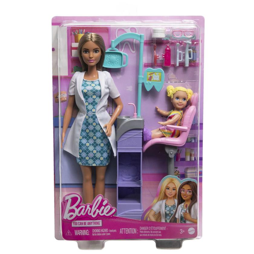 Barbie®-Métiers-Coffret Poupée Barbie® dentiste et Accessoires Best Seller