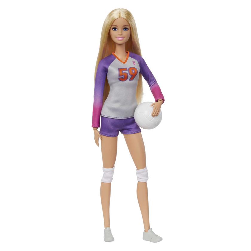 Barbie®-Métiers-Poupée Barbie® Articulée Joueuse de Volleyball Free shipping