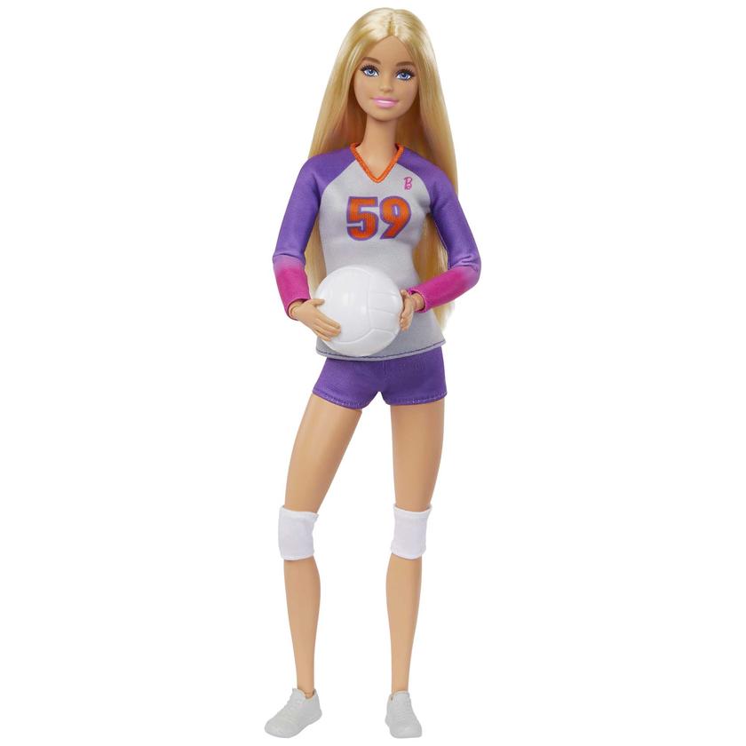 Barbie®-Métiers-Poupée Barbie® Articulée Joueuse de Volleyball Free shipping