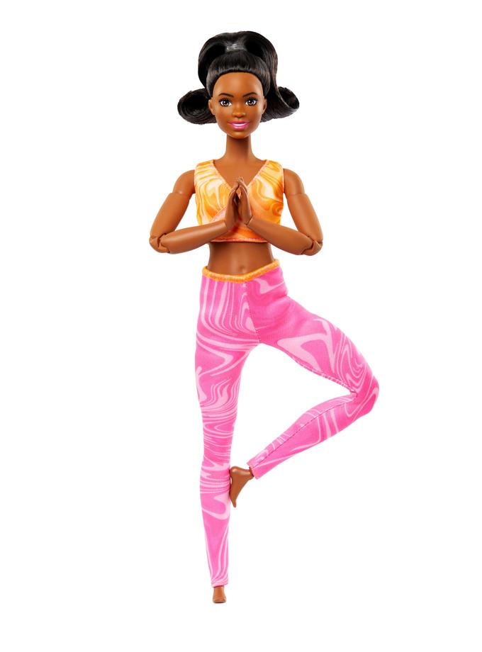 Barbie Made To Move Fashion Doll, Brunette Wearing Removable Sports Top & Pants, 22 Bendable “Joints” Best Buy