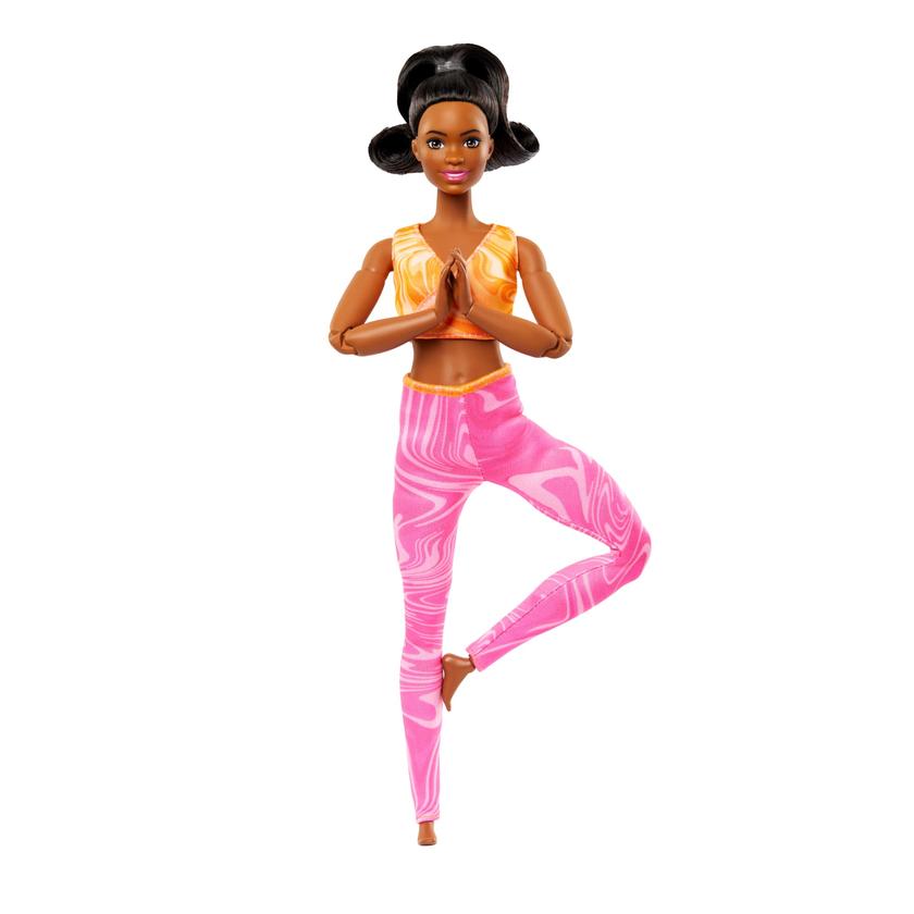 Barbie Made To Move Fashion Doll, Brunette Wearing Removable Sports Top & Pants, 22 Bendable “Joints” Best Buy