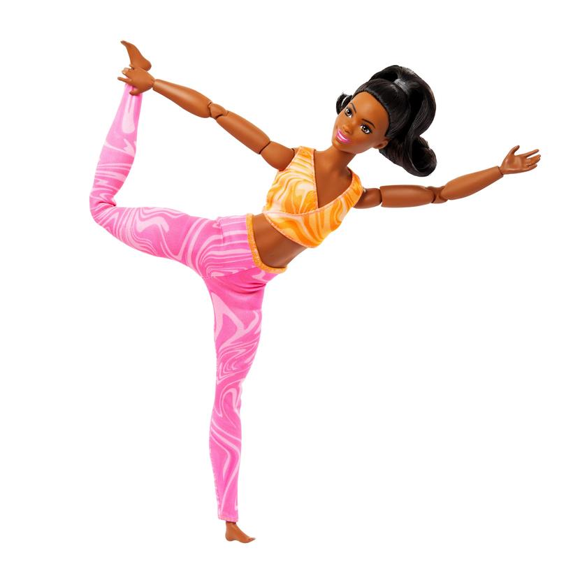 Barbie Made To Move Fashion Doll, Brunette Wearing Removable Sports Top & Pants, 22 Bendable “Joints” Best Buy