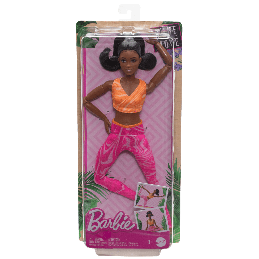 Barbie Made To Move Fashion Doll, Brunette Wearing Removable Sports Top & Pants, 22 Bendable “Joints” Best Buy