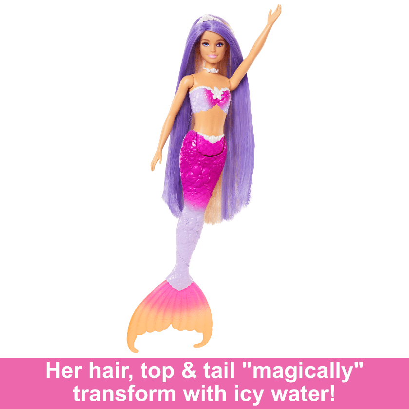 Barbie “Malibu” Mermaid Doll With Color Change Feature, Pet Dolphin And Accessories Best Buy