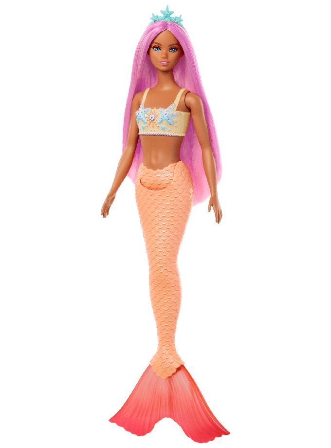 Barbie Mermaid Dolls With Colorful Hair, Tails And Headband Accessories For Sale