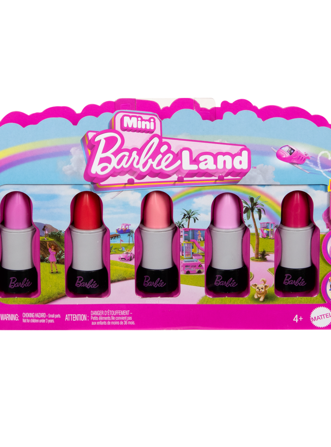 Barbie Mini Barbieland 5-Pack Fashionistas Dolls, 1.5-Inch Dolls in Lipstick Tubes High Quality