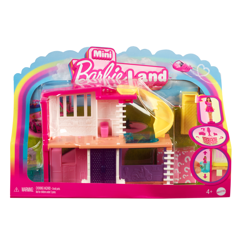 Barbie Mini Barbieland Doll House Playsets With 1.5-inch Doll, Furniture & Accessories High Quality