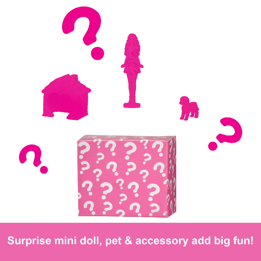 Barbie Mini Barbieland Doll House Playsets With 1.5-Inch Doll, Furniture & Accessories Same Day Delivery