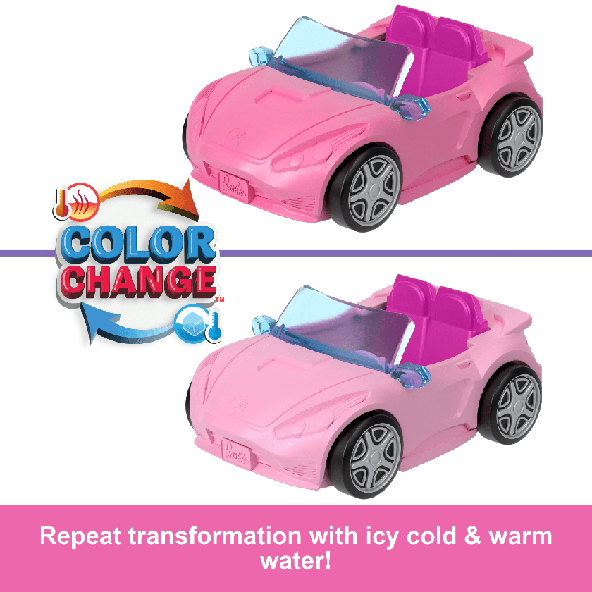 Barbie Mini Barbieland Doll & Vehicle Set With 1.5-Inch Doll & Convertible Car With Color-Change Best Price