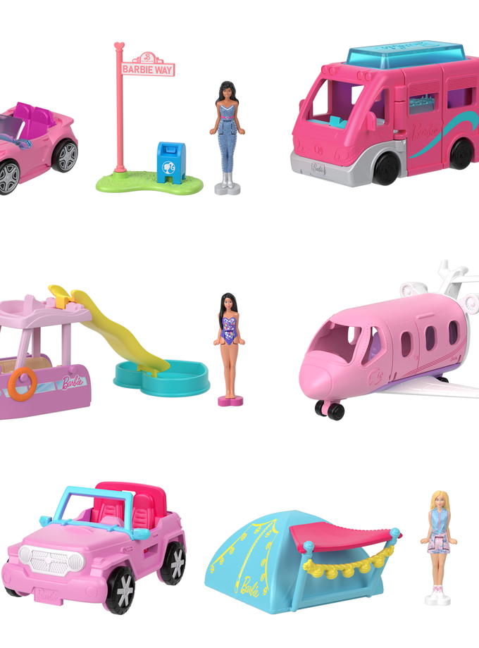 Barbie Mini Barbieland Doll & Vehicle Sets With 1.5-Inch Doll & Iconic Toy Vehicle High Quality