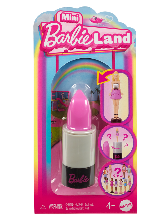 Barbie Mini Barbieland Fashionistas Dolls, 1.5-inch Dolls in Lipstick Tube, Surprise Reveal High Quality