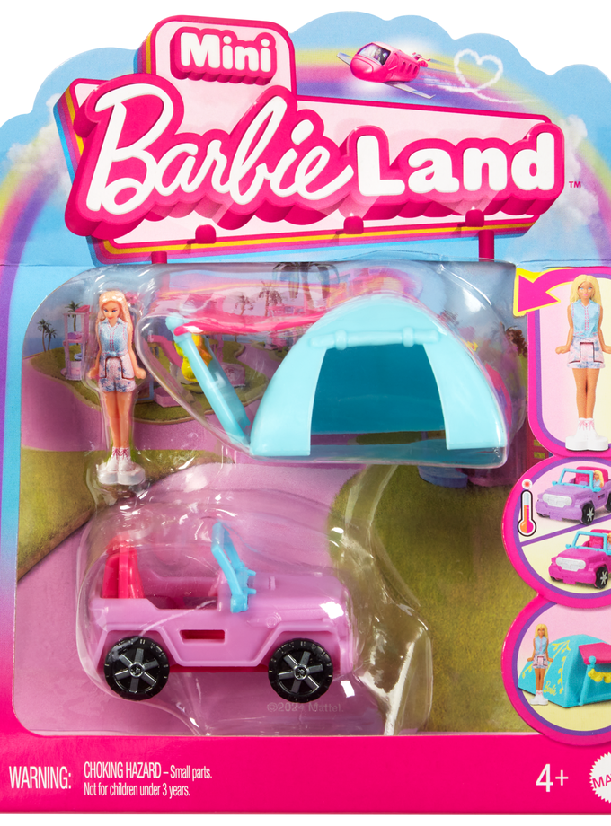 Barbie Mini BarbieLand Vehículo para Muñecas Jeep Free shipping