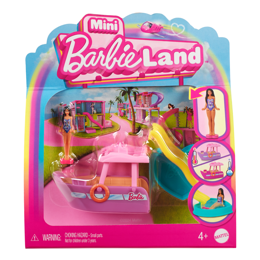 Barbie Mini BarbieLand Vehículo para Muñecas Yate de los Sueños New Arrival