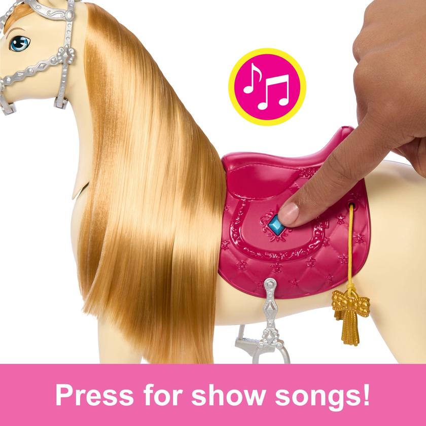 Barbie Mysteries: The Great Horse Chase interactive Toy Horse With Sounds, Music & Accessories New Arrival