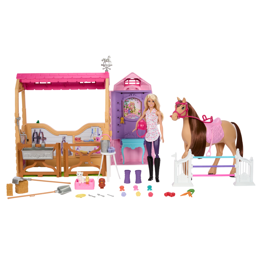 Barbie Mysteries: The Great Horse Chase Stable Playset With Doll, Toy Horse & Accessories, 25+ Pieces On Sale