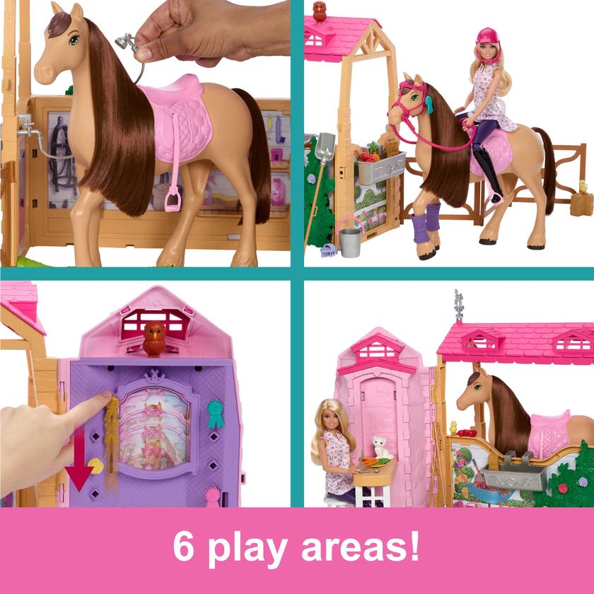 Barbie Mysteries: The Great Horse Chase Stable Playset With Doll, Toy Horse & Accessories, 25+ Pieces On Sale