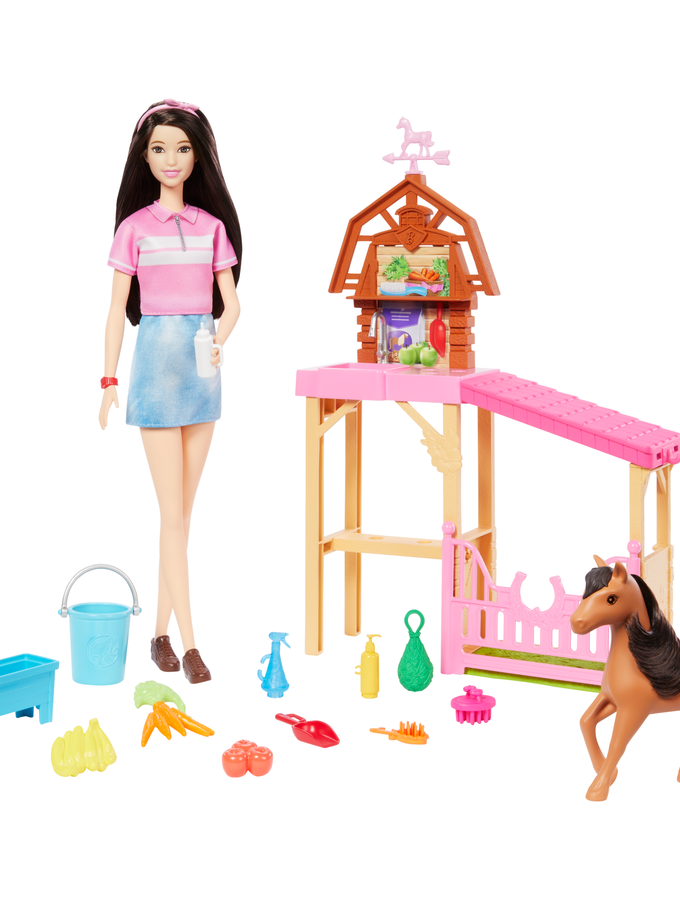 Barbie Mysteries: The Great Horse Chase Stable Playset With Fashion Doll, Small Toy Pony & 10+ Accessories Best Seller