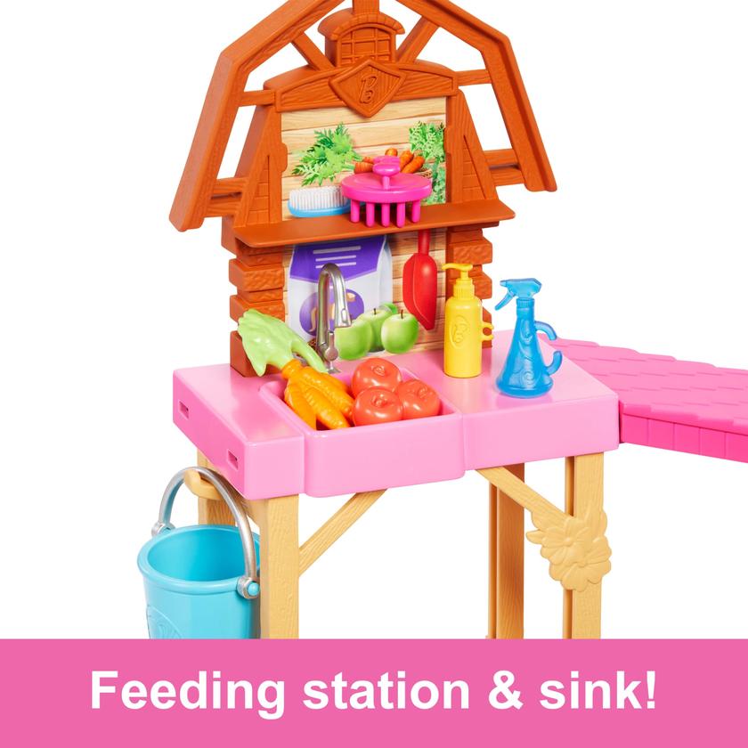 Barbie Mysteries: The Great Horse Chase Stable Playset With Fashion Doll, Small Toy Pony & 10+ Accessories Best Seller