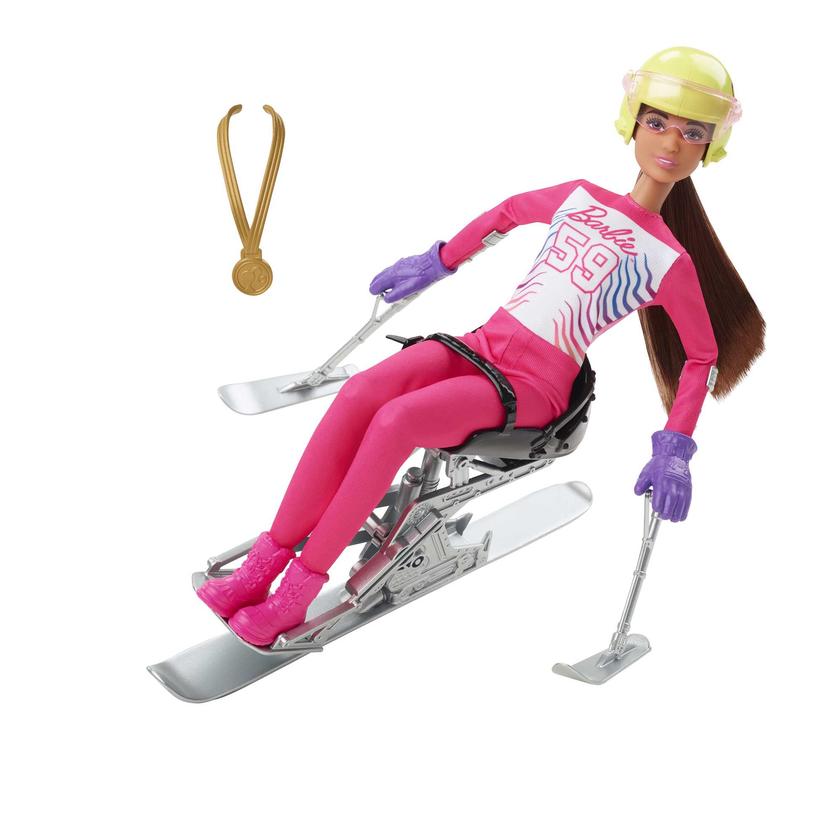 Barbie Para Alpine Skier Doll, Brunette With Ski Outfit, Trophy &Winter Sport Accessories For Sale