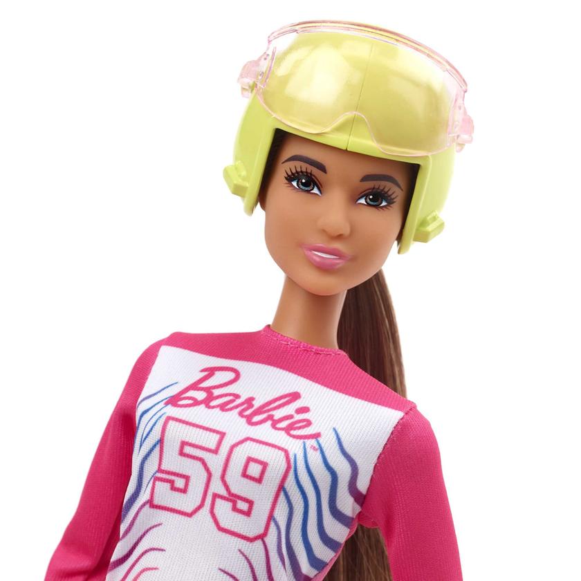 Barbie Para Alpine Skier Doll, Brunette With Ski Outfit, Trophy &Winter Sport Accessories For Sale