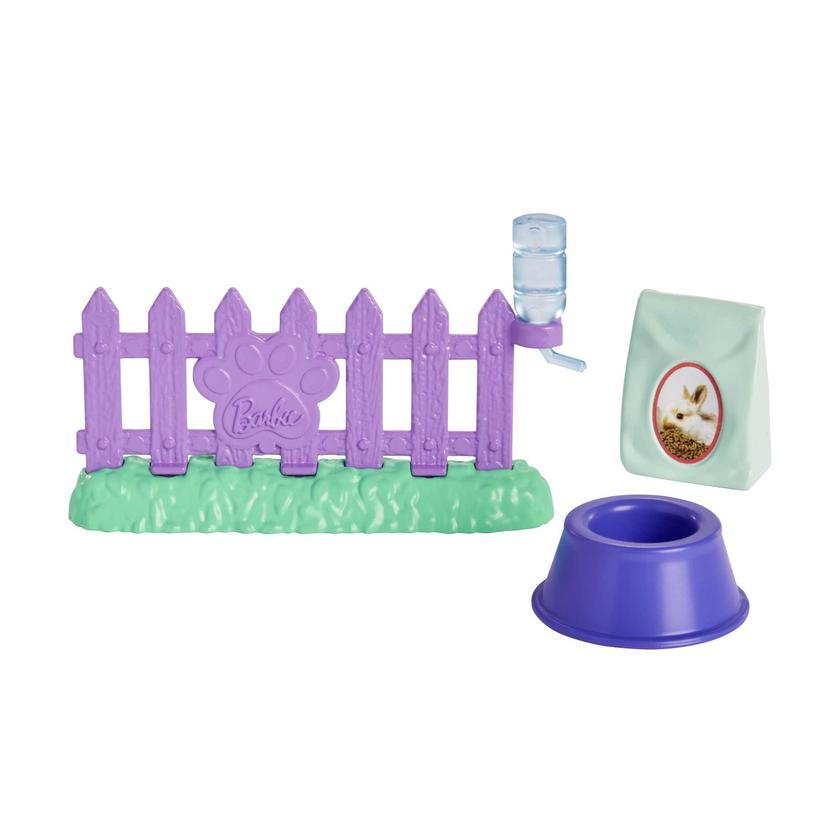 Barbie Pet And Accessories Set, Bunny With Moving Nose And Ears, Plus 10+ Pieces Best Seller