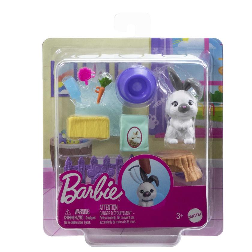 Barbie Pet And Accessories Set, Bunny With Moving Nose And Ears, Plus 10+ Pieces Best Seller