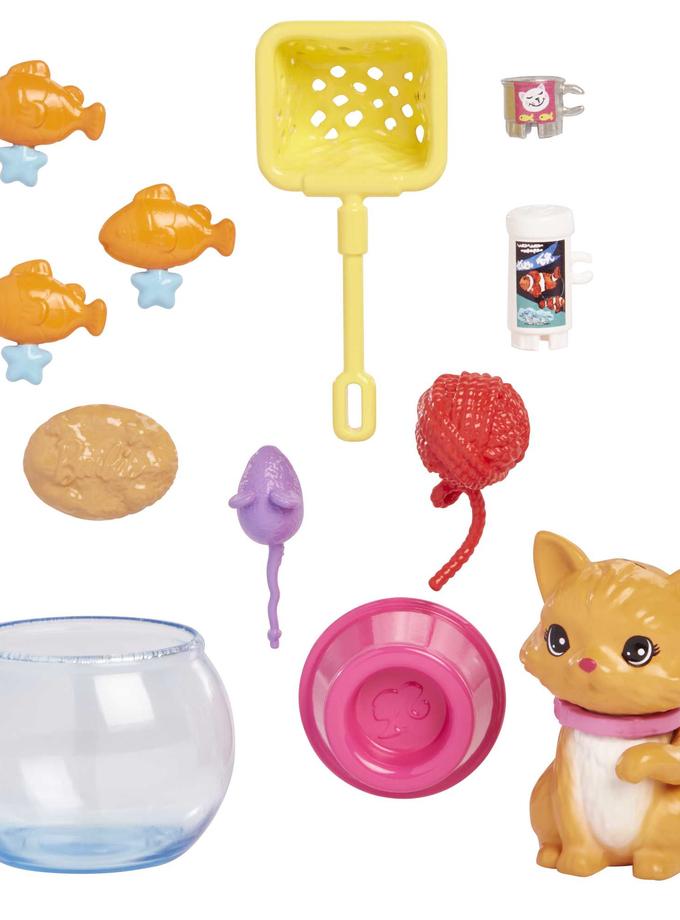 Barbie Pet And Accessories Set, Kitten With Motion And 10+ Pieces Best Buy