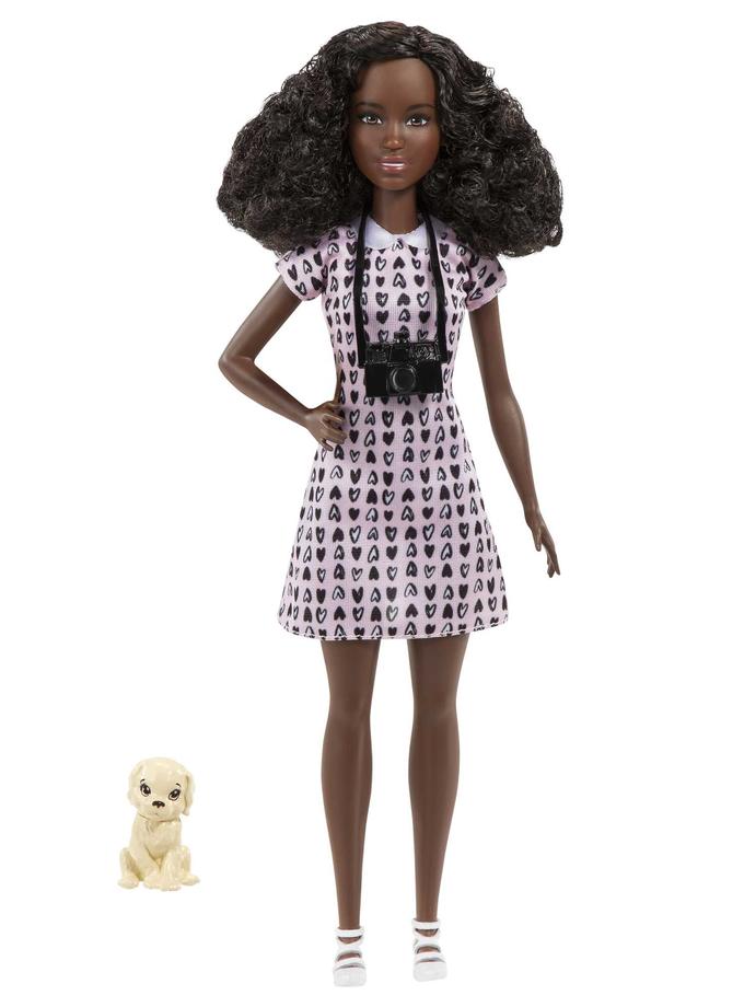 Barbie Photographer Doll (12 Inches), Petite Brunette, Dress & Shoes, Camera Accessory & 1 Puppy Figure, Ages 3 & Up Best Price