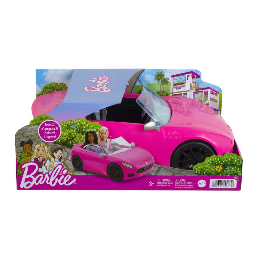 Barbie Pink Convertible 2-Seater Vehicle With Rolling Wheels, For 3 To 7 Year Olds For Sale