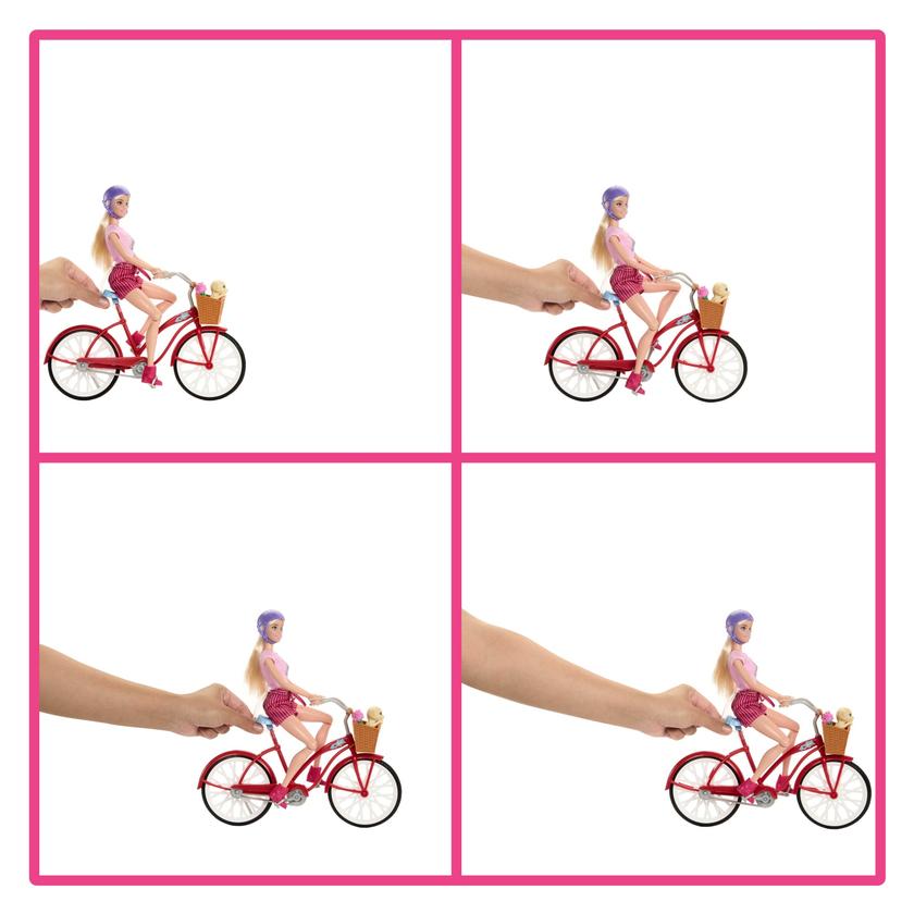 Barbie Pink Passport Holland Doll Set With Bicycle, Clothes, & Travel Accessories Free shipping