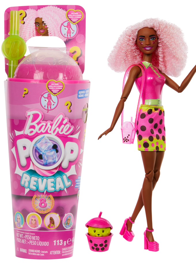 Barbie Pop Reveal Boneca Série Boba Frutas Vermelhas High Quality