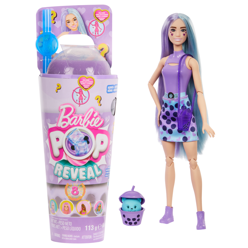 Barbie Pop Reveal Bubble Tea Series Fashion Doll & Accessories Set With 8 Surprises Best Seller