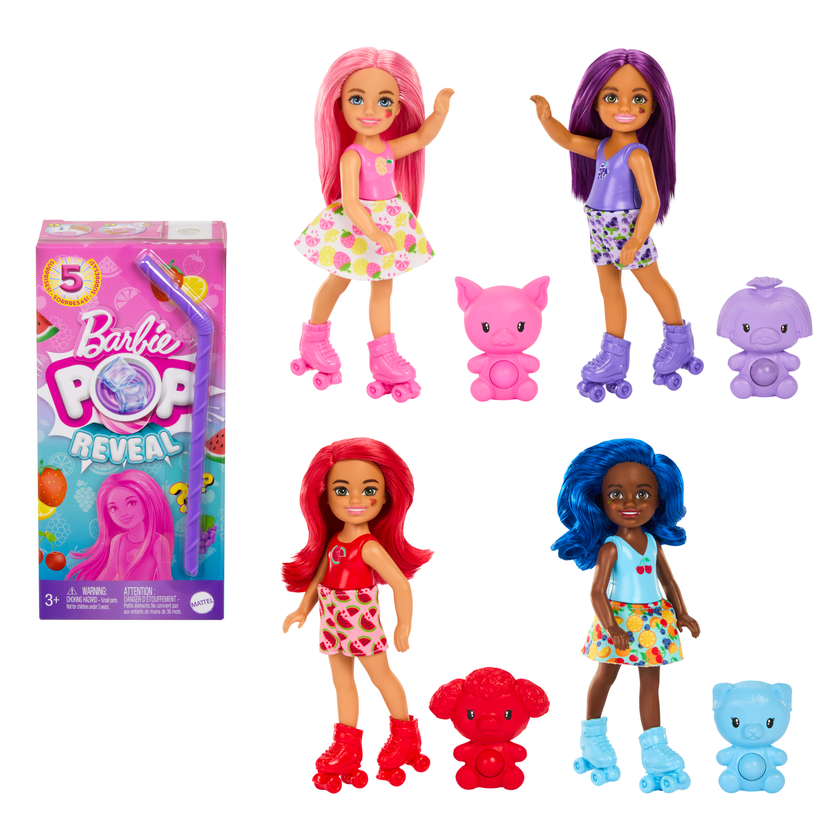 Barbie Pop Reveal Fruit Series Chelsea Doll With 5 Surprises Including Pop-It Pet, Scent & Color Change Best Price