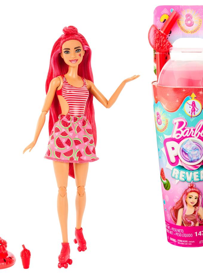 Barbie Pop Reveal Fruit Series Watermelon Crush Doll, 8 Surprises Include Pet, Slime, Scent & Color Change Best Price