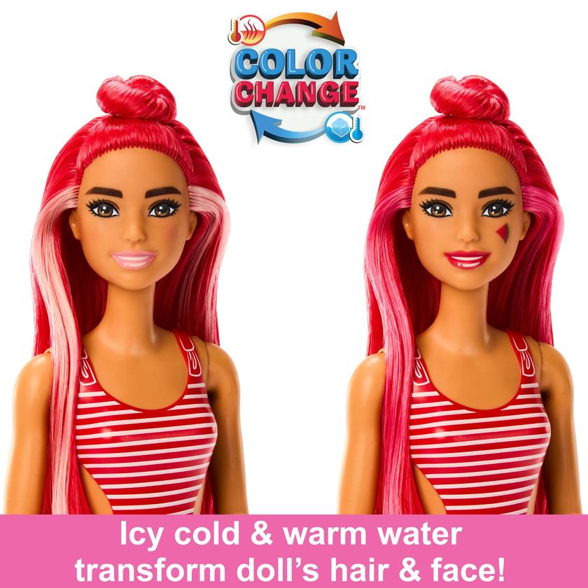 Barbie Pop Reveal Fruit Series Watermelon Crush Doll, 8 Surprises Include Pet, Slime, Scent & Color Change Best Price